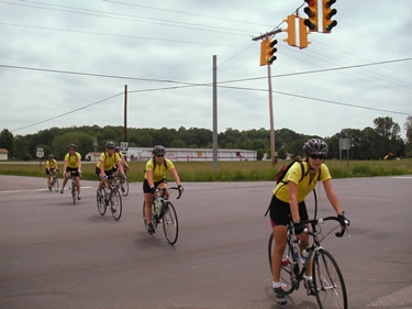 Crossing the street in northern Ohio