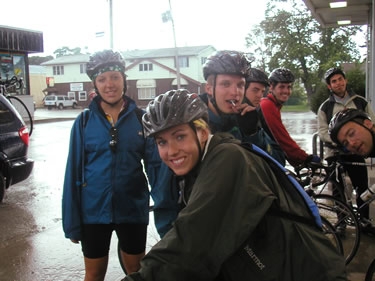 Neither rain, nor sleet, nor dark of night will deter us from riding. Well, maybe dark of night, because that's unsafe.