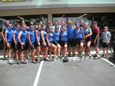 Buzz, the owner of High Gear Cyclery in Longmont, CO, opened the store early for us, gave us a discount, and 
donated labor.