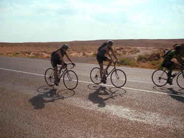 Steph, Blair, and Fred bike across central Utah.