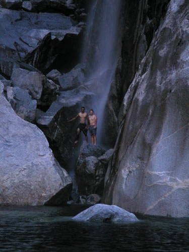 ...and some of us bathed in the Falls themselves. In any event, it was about 40 degrees.