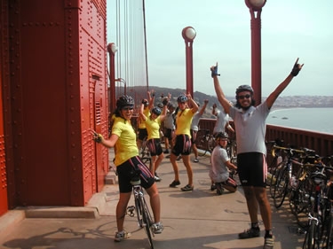 The Golden Gate Bridge! Nothing can stop us now!
