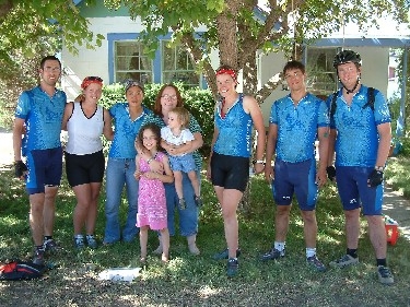 Margie and her daughters gave us the best watermelon in the world at our water break in Norwood, Colorado.