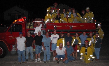 The Benkleman Volunteer Fire Department treated us to fire truck rides and a great time!  THANKS GUYS!