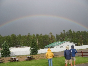 So the pot of gold is in Grand Lake, CO... (look closely, it's a double rainbow!)