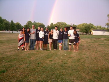 We saw a beautiful double rainbow in Taylorville, IL.