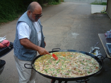 That man, making paella for our dinner in Boulder, is the man!