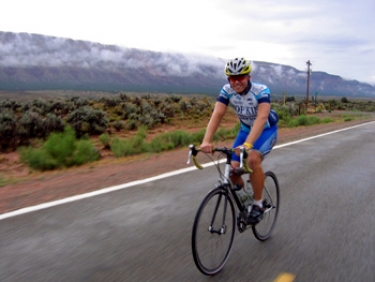 going from naturita, CO to moab, UT.  the clouds were so low that morning that we could've reached up and plucked them out of the sky