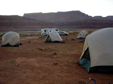 our first day of camping in hite, UT.