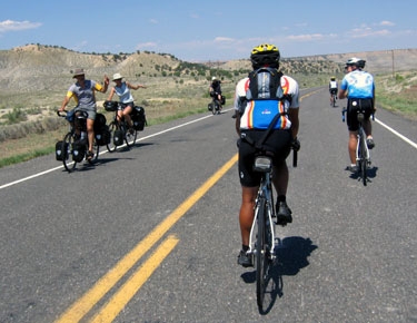 we ran into a bunch of other people who were also biking across the country, including jane's appeal (janesappeal.com)