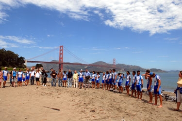 our final moment of silence on chrissy field beach