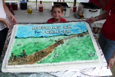 A fantastic cake topped off the Bike-A-Thon and 